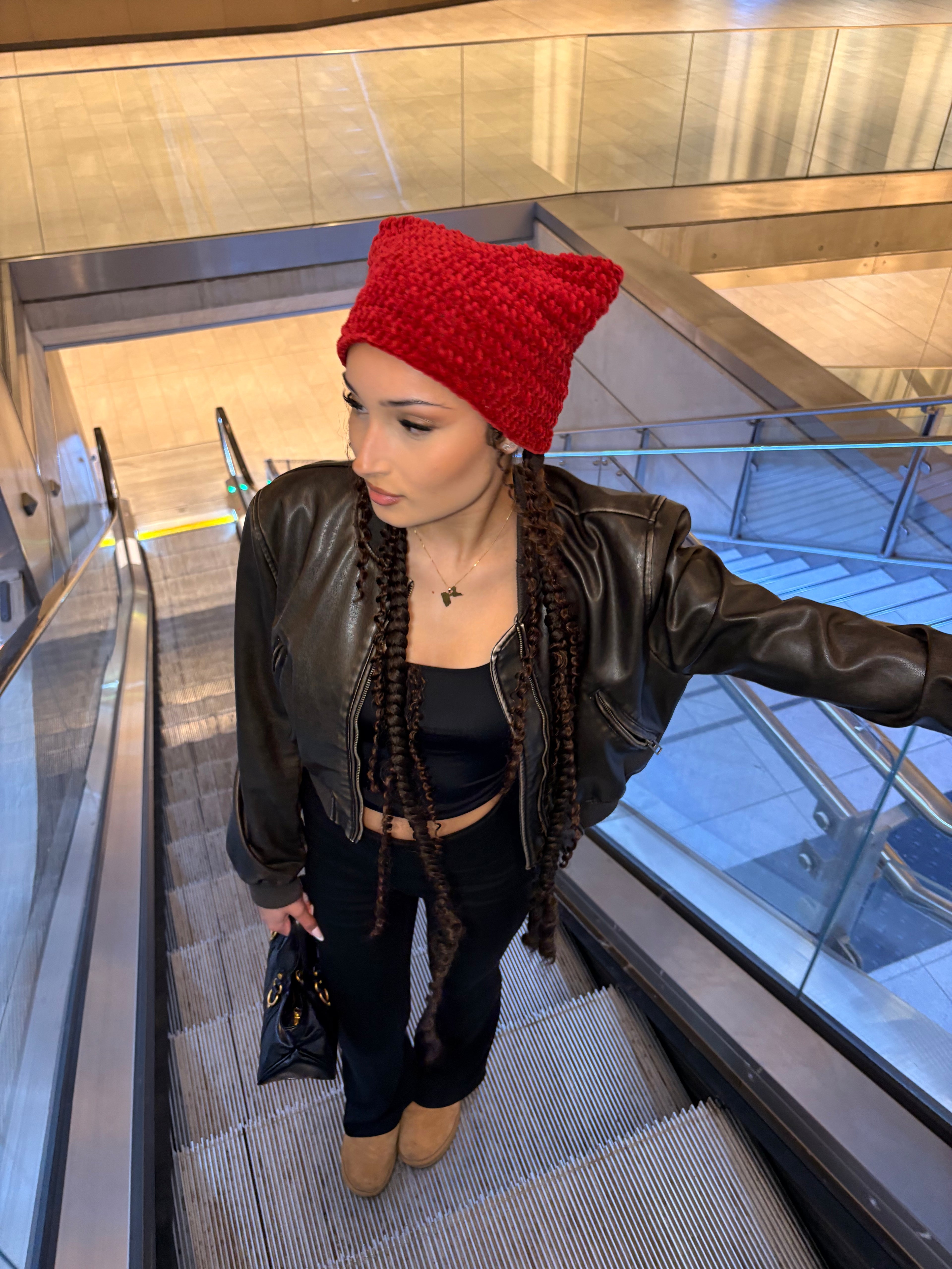 Street Cat Beanie – Terracotta