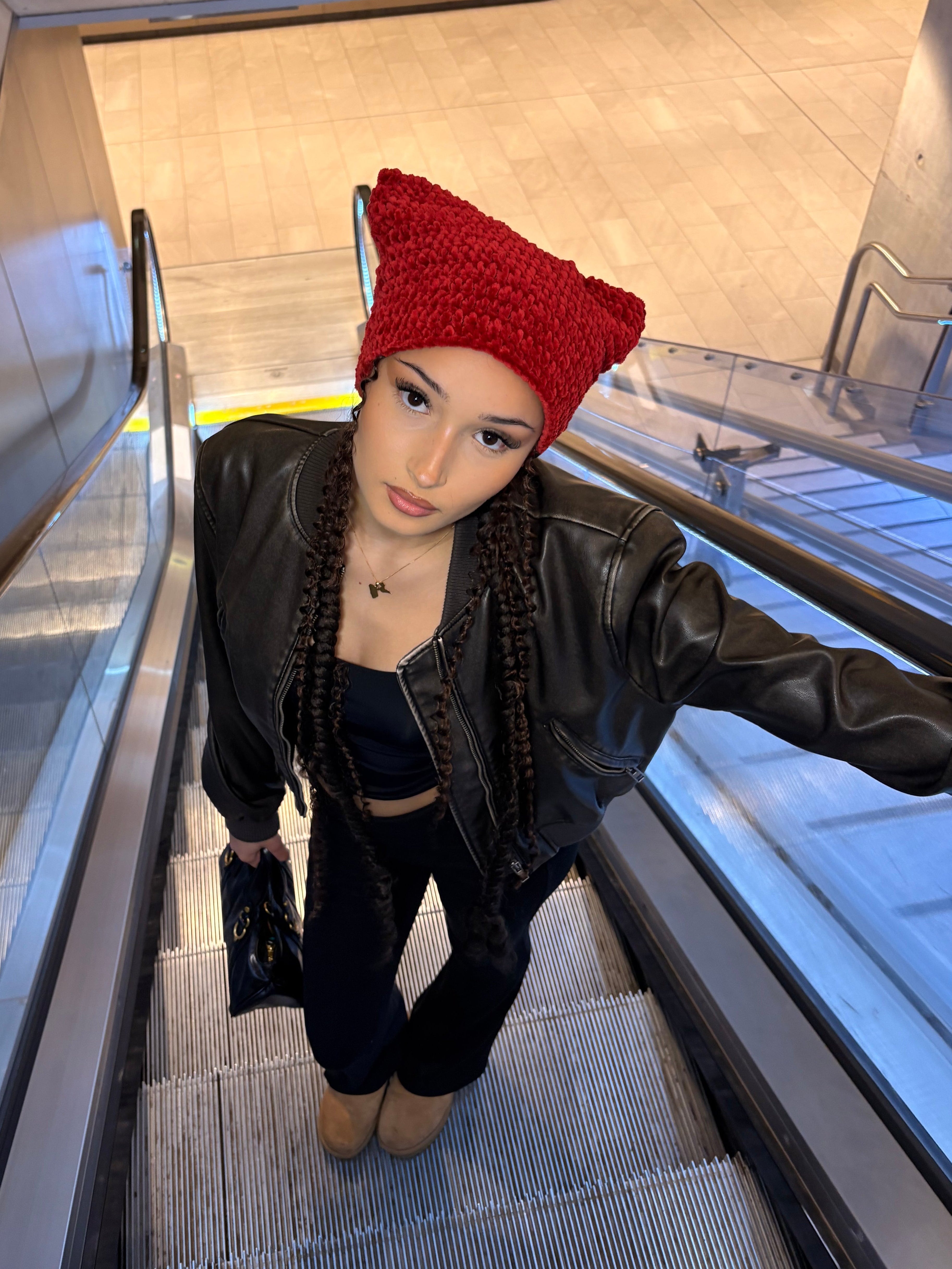 Street Cat Beanie – Terracotta